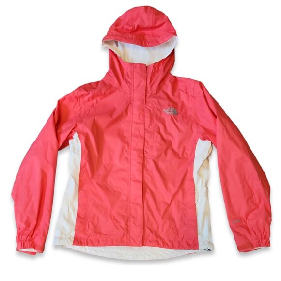 North Face Hyvent Pink and White Women's Windbreaker Jacket Size Medium - Picture 1 of 9